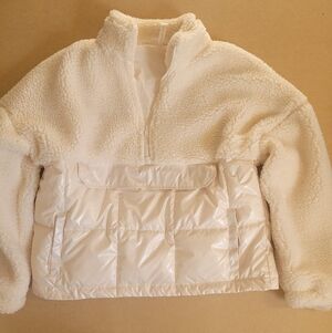 Fabletics Cream Sherpa Jacket